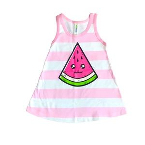 🆕 Boutique Pink Stripe Watermelon Dress